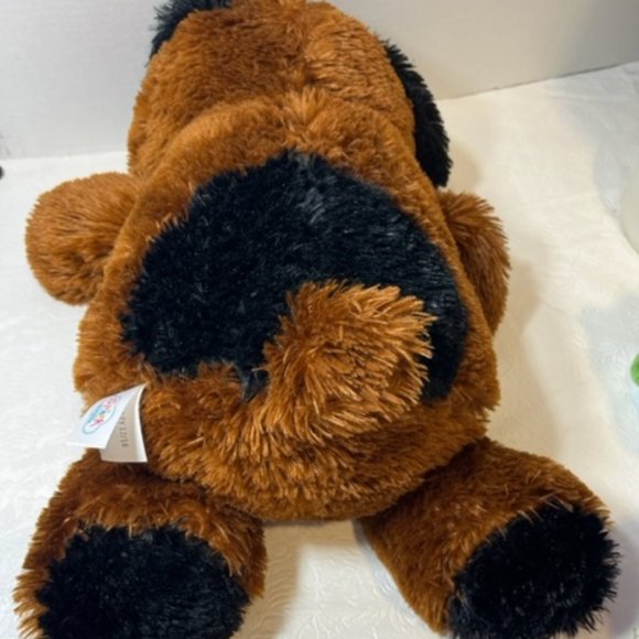 Spark Create Imagine Big 18" Brown Black Puppy Dog Plush Stuffed Animal Soft - Picture 10 of 13